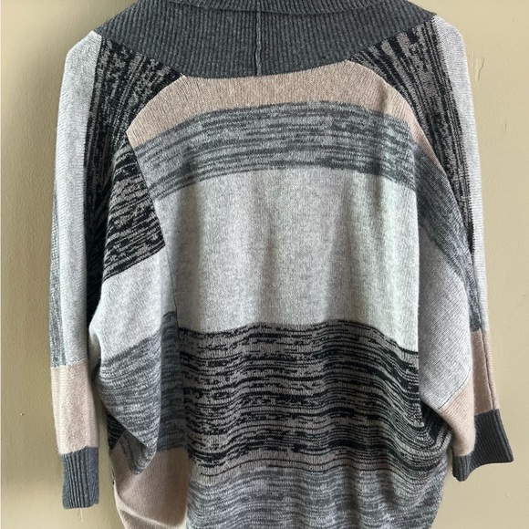 100% Cashmere Nordstrom Collection Open-Front Cardigan Sweater Neutral Colors - Picture 3 of 5